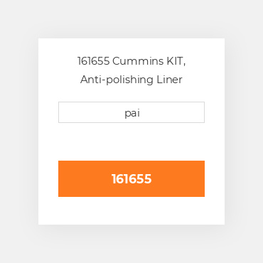 161655 Cummins KIT, Anti-polishing Liner Ремкомплект