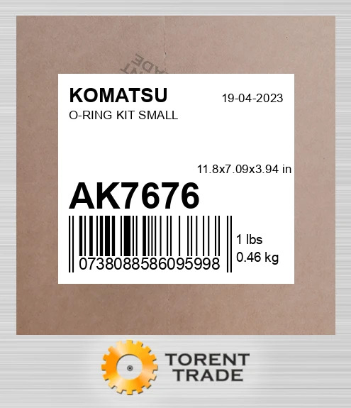 AK7676  Набір маленьких O-кільців  KOMATSU