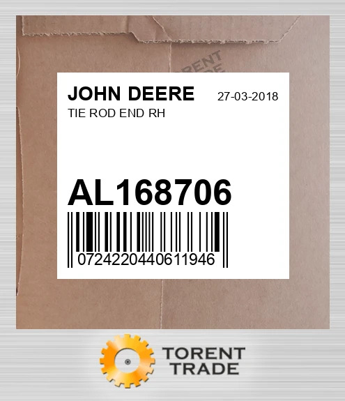 AL168706 Наконечник рульової тяги RH JOHN DEERE NEW AFTERMARKET