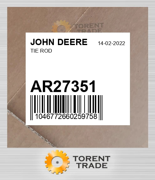 AR27351 TIE тяга JOHN DEERE NEW AFTERMARKET