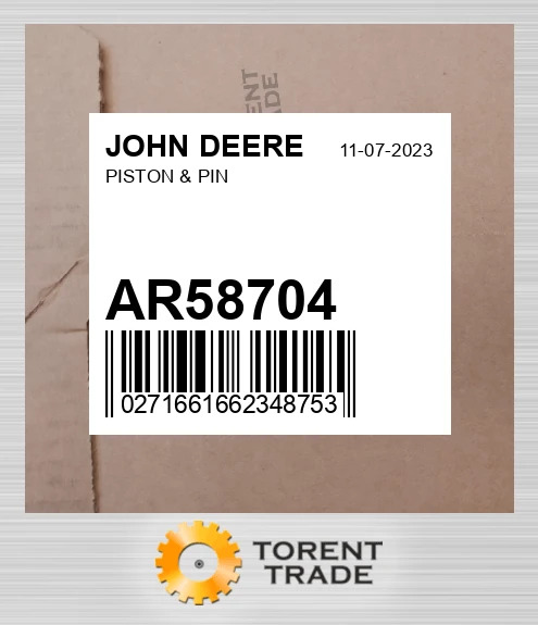AR58704 Поршень & Палець JOHN DEERE NEW AFTERMARKET