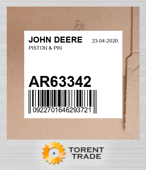 AR63342 Поршень & Палець JOHN DEERE NEW AFTERMARKET