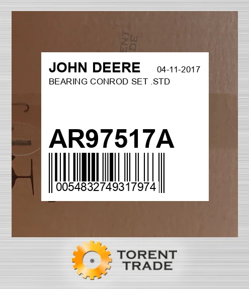 AR97517A Підшипник Шатун комплект .STD JOHN DEERE NEW AFTERMARKET