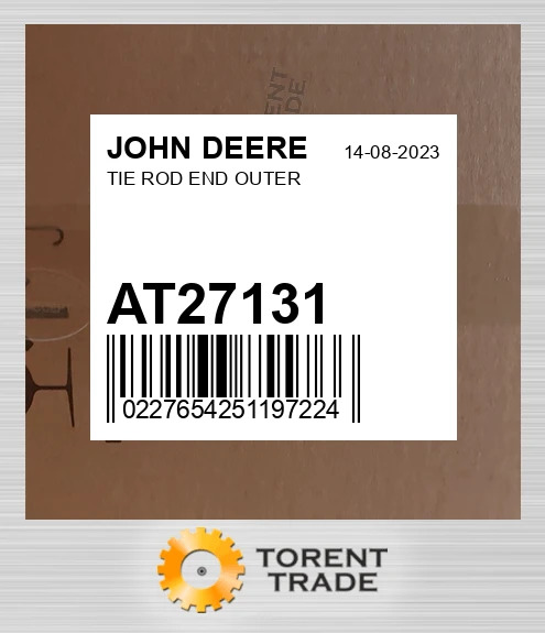 AT27131 Наконечник рульової тяги OUTER JOHN DEERE NEW AFTERMARKET