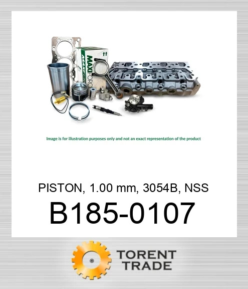 B185-0107 Поршень, 1.00 мм, 3054B, NSS MAXIFORCE