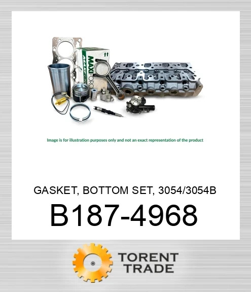 B187-4968 Прокладка, нижній комплект, 3054/3054B MAXIFORCE