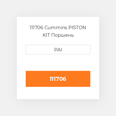 111706 Cummins PISTON KIT Поршень