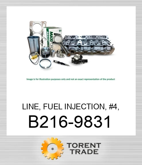 B216-9831 Лінія, паливне впорскування, №4, 3056E MAXIFORCE