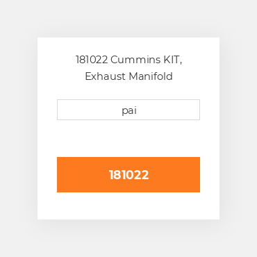 181022 Cummins KIT, Exhaust Manifold Ремкомплект