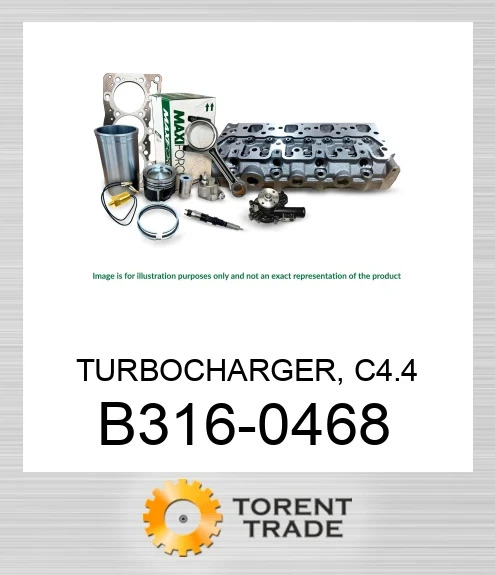 B316-0468 Турбокомпресор, C4.4 MAXIFORCE