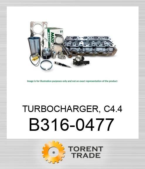 B316-0477 Турбокомпресор, C4.4 MAXIFORCE