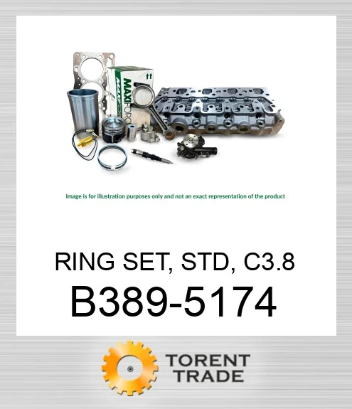 B389-5174 Комплект кілець, стандартний, C3.8 MAXIFORCE