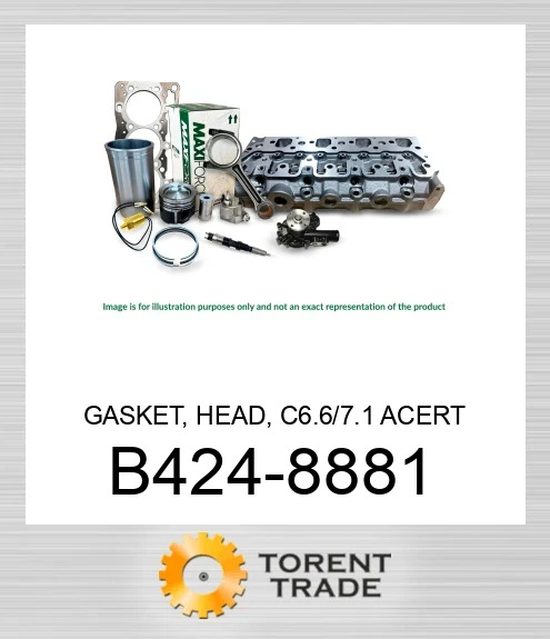 B424-8881 Прокладка, головка, C6.6/7.1 ACERTMAXIFORCE