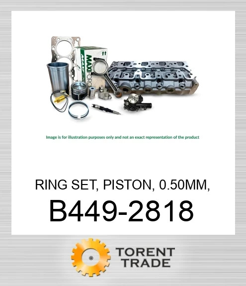 B449-2818 Комплект кілець, поршень, 0.50 мм, C4.4B & C6.6 ACERT MAXIFORCE