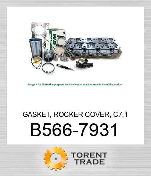 B566-7931 Прокладка, кришка коромисел, C7.1 MAXIFORCE
