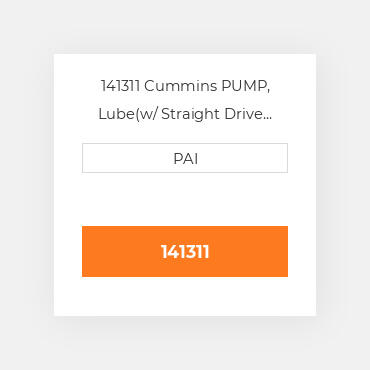 141311 Cummins PUMP, Lube(w/ Straight Drive Gear) Помпа