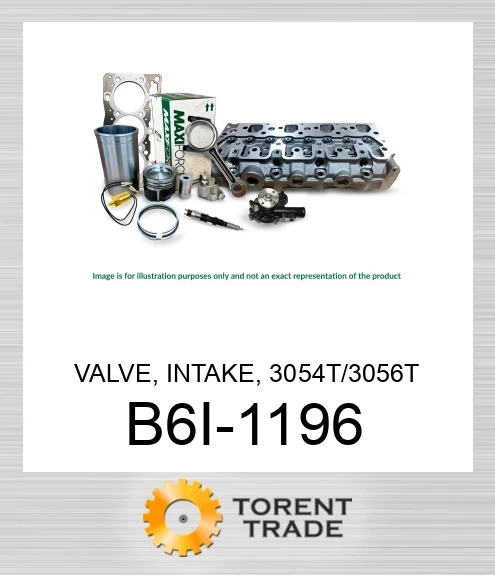 B6I-1196 Клапан, впускний, 3054T/3056T  MAXIFORCE