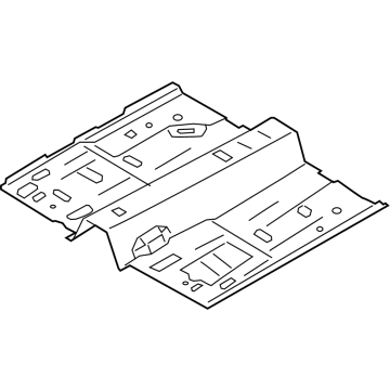 XS2Z-12A699-BA Передня панель підлоги у зборі
