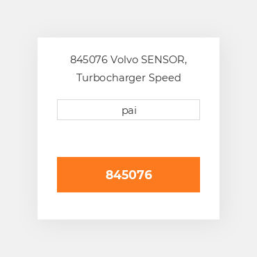 845076 Volvo SENSOR, Turbocharger Speed Датчик