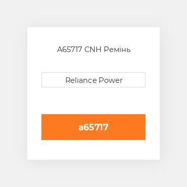 A65717 CNH Ремінь