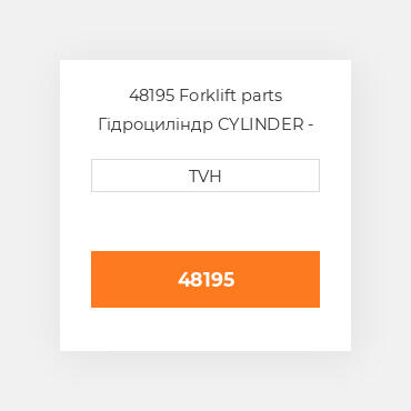 48195 Forklift parts Гідроциліндр CYLINDER - Wheel