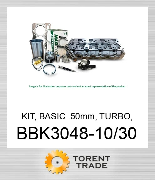BBK3048-10/30 Комплект, базовий 0.50 мм, турбо, пряме впорскування, 3044C/T MAXIFORCE
