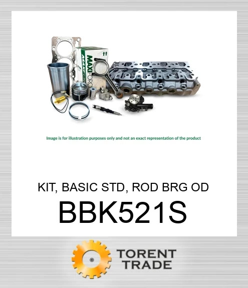BBK521S Комплект, базовий стандартний, шатунний підшипник OD 68 мм, турбо, 3054C/E MAXIFORCE