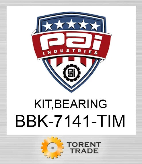BBK-7141-TIM Комплект, підшипник PAI INDUSTRIES