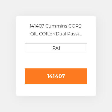 141407 Cummins CORE, OIL COILer(Dual Pass) Масляний охолоджувач