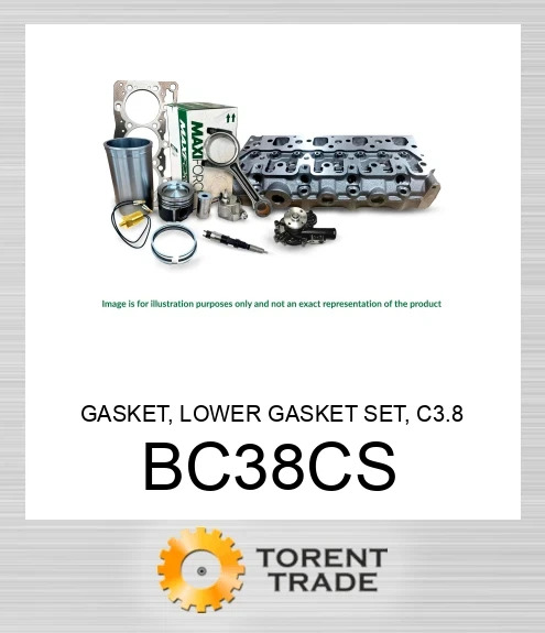 BC38CS Прокладка, нижній комплект, C3.8MAXIFORCE