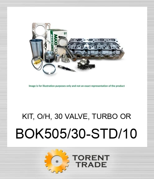 BOK505/30-STD/10 Комплект, капітальний ремонт, 30 клапанів, турбо або безнаддувний, 3054 MAXIFORCE