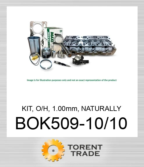 BOK509-10/10 Комплект, капітальний ремонт, 1.00 мм, безнаддувний, 3054B MAXIFORCE