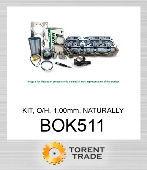 BOK511 Комплект, капітальний ремонт, 1.00 мм, безнаддувний, 3054B  MAXIFORCE