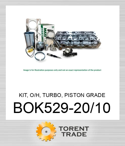 BOK529-20/10 Комплект, капітальний ремонт, турбо, поршень клас L, 3054T  MAXIFORCE