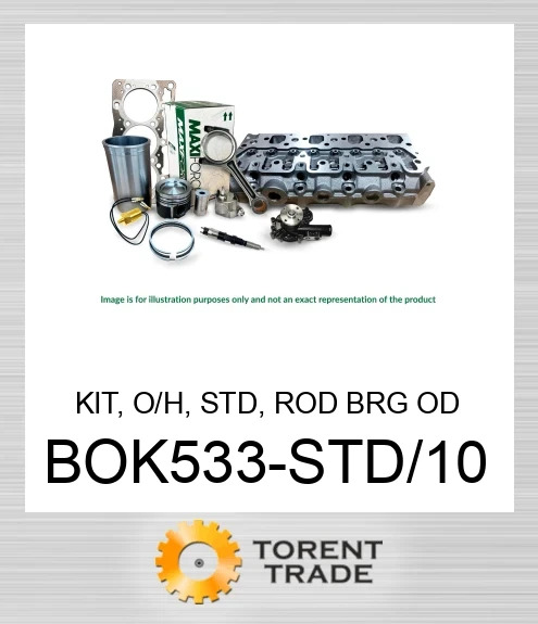BOK533-STD/10 Комплект, капітальний ремонт, стандартний, шатунний підшипник OD 63.48 мм, турбо, 3054C/E  MAXIFORCE