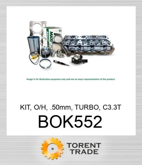 BOK552 Комплект, капітальний ремонт, 0.50 мм, турбо, C3.3T  MAXIFORCE