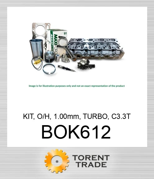 BOK612 Комплект, капітальний ремонт, 1.00 мм, турбо, C3.3T  MAXIFORCE