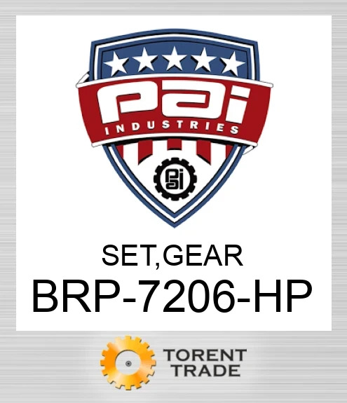 BRP-7206-HP Комплект, шестерня PAI INDUSTRIES