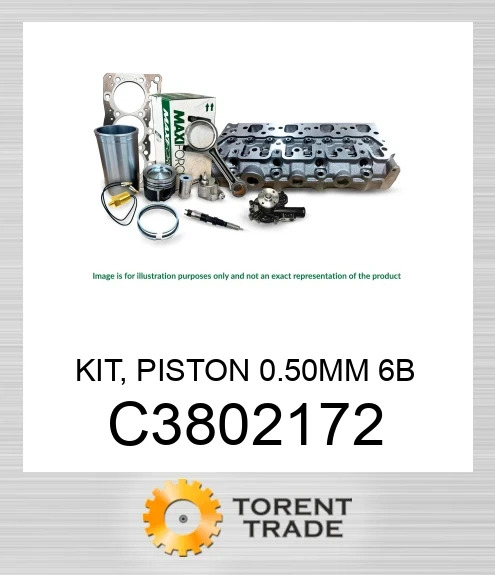 C3802172 Комплект, поршень 0.50 мм, 6B  MAXIFORCE