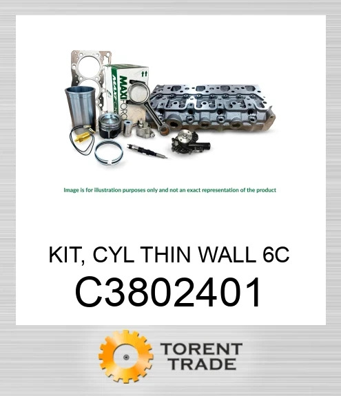 C3802401 Комплект, циліндр тонкостінний 6C  MAXIFORCE