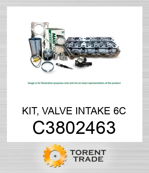 C3802463 Комплект, впускний клапан, 6C  MAXIFORCE