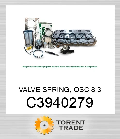 C3940279 Пружина клапана, QSC 8.3  MAXIFORCE