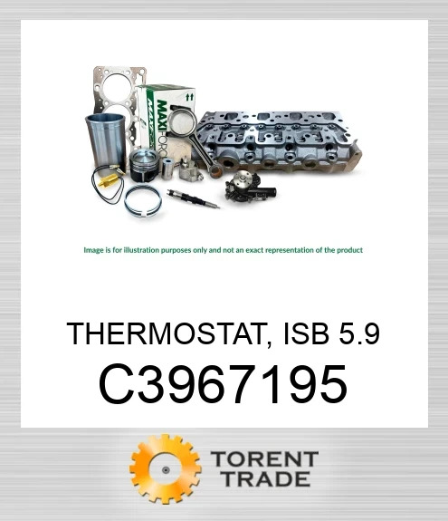 C3967195 Термостат, Cummins B3.3, 82°C  MAXIFORCE
