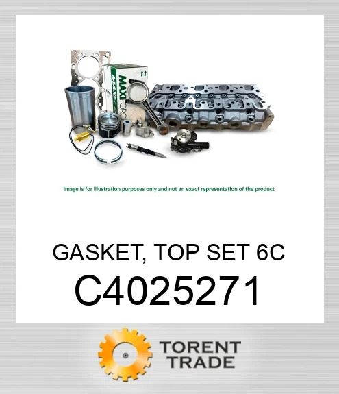 C4025271 Прокладка, верхній комплект 6C  MAXIFORCE