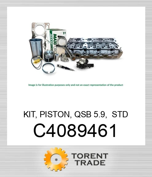 C4089461 Комплект, поршень, QSB 5.9, стандартний  MAXIFORCE