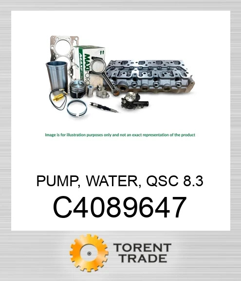 C4089647 Насос, водяний, QSC 8.3  MAXIFORCE