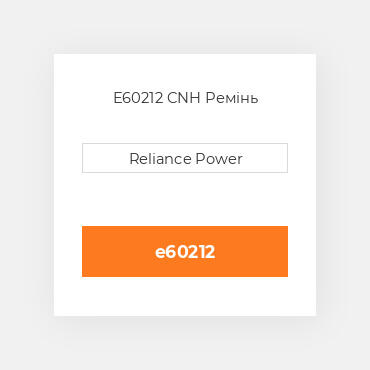 E60212 CNH Ремінь
