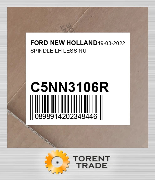 C5NN3106R шпиндель LH LESS NUT FORD NEW HOLLAND NEW AFTERMARKET
