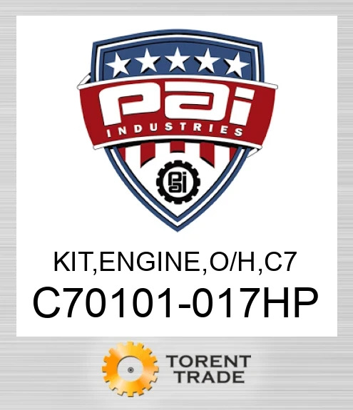 C70101-017HP Комплект, двигун , o/h, c 7 PAI INDUSTRIES