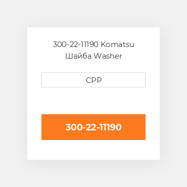 300-22-11190 Komatsu Шайба Washer
